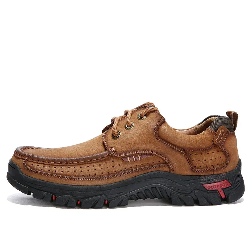 Genuine Leather Casual Loafers Waterproof